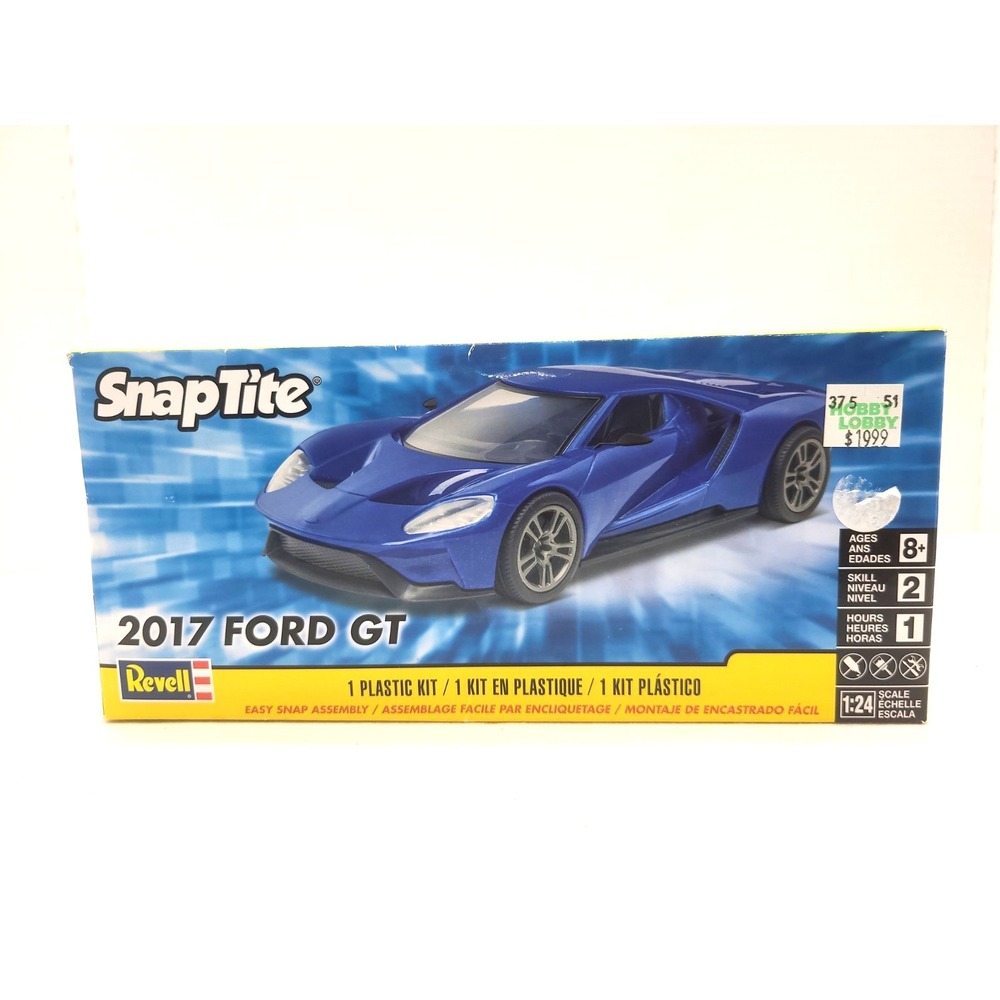 2017 Ford GT Revell Snap Tite Model Kit 1/24 Scale Factory Sealed